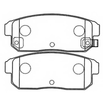 Колодки тормозные дисковые задние <b>ASVA AKD1088</b>