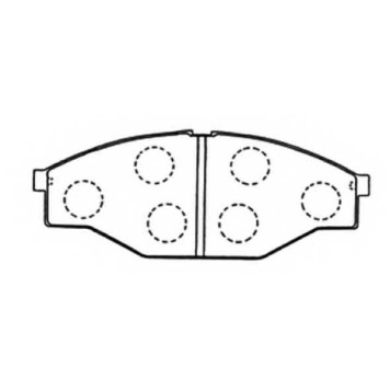 Колодки тормозные дисковые передние <b>ASVA AKD1099</b>
