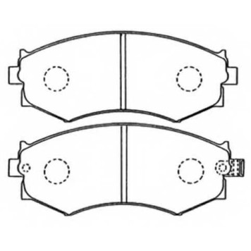 Колодки тормозные дисковые передние <b>ASVA AKD1105</b>