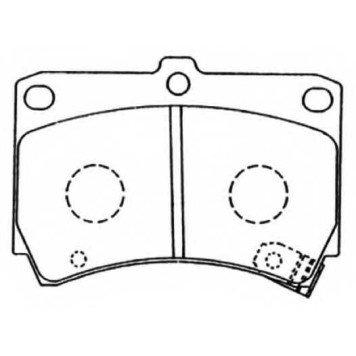 Колодки тормозные дисковые передние <b>ASVA AKD1113</b>