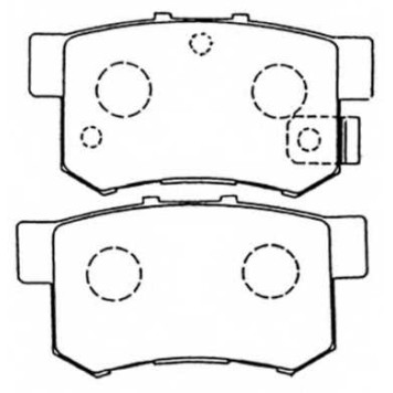 Колодки тормозные дисковые задние <b>ASVA AKD1119</b>
