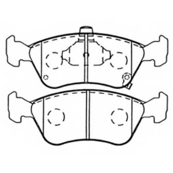 Колодки тормозные дисковые передние <b>ASVA AKD1125</b>