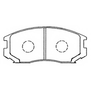 Колодки тормозные дисковые передние <b>ASVA AKD1126</b>
