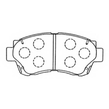 Колодки тормозные дисковые передние <b>ASVA AKD1131</b>