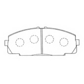 Колодки тормозные дисковые передние <b>ASVA AKD1141</b>