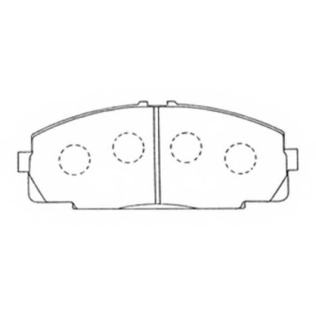 Колодки тормозные дисковые передние <b>ASVA AKD1141</b>