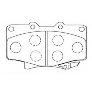 Колодки тормозные дисковые <b>ASVA AKD-1142</b>