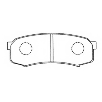 Колодки тормозные дисковые задние <b>ASVA AKD1143</b>