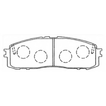 Колодки тормозные дисковые задние <b>ASVA AKD1147</b>