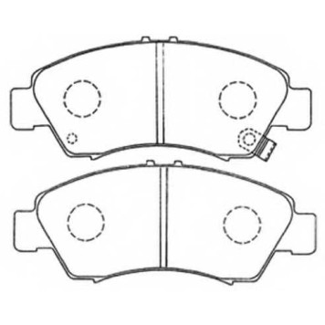 Колодки тормозные дисковые передние <b>ASVA AKD1159</b>