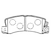 Колодки тормозные дисковые задние <b>ASVA AKD1180</b>