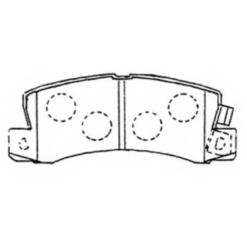 Колодки тормозные дисковые задние <b>ASVA AKD1180</b>