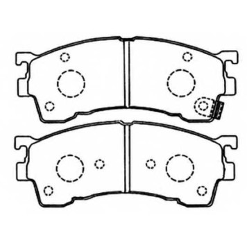 Колодки тормозные дисковые передние <b>ASVA AKD1188</b>