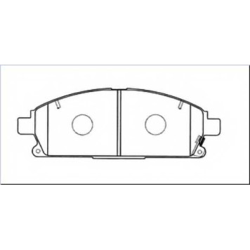 Колодки тормозные дисковые передние <b>ASVA AKD1189</b>