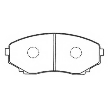 Колодки тормозные дисковые передние <b>ASVA AKD1191</b>