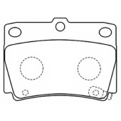 Колодки тормозные дисковые задние <b>ASVA AKD1197</b>