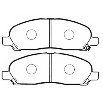 Колодки тормозные дисковые передние <b>ASVA AKD1203</b>