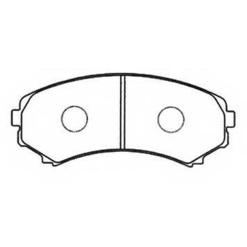 Колодки тормозные дисковые передние <b>ASVA AKD1205</b>