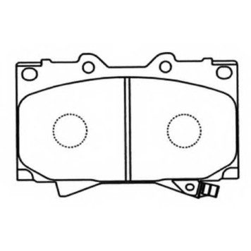 Колодки тормозные дисковые передние <b>ASVA AKD1206</b>