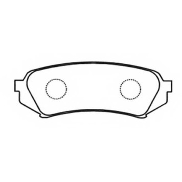 Колодки тормозные дисковые задние <b>ASVA AKD1207</b>