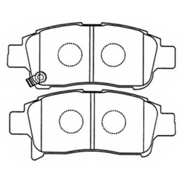 Колодки тормозные дисковые передние <b>ASVA AKD1211</b>