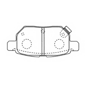 Комплект тормозных колодок, дисковый тормоз <b>ASVA AKD12130</b>