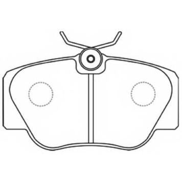 Колодки тормозные передние <b>ASVA AKD1222</b>