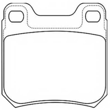 Колодки тормозные дисковые | зад | <b>ASVA AKD-1229</b>