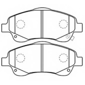 Колодки тормозные дисковые передние <b>ASVA AKD1233</b>