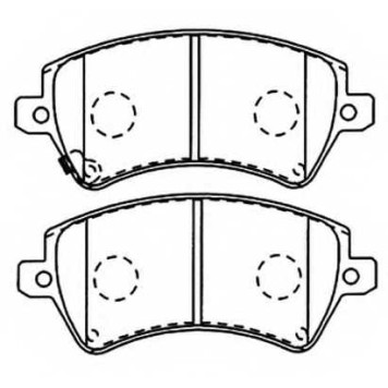 Колодки тормозные дисковые передние <b>ASVA AKD1243</b>