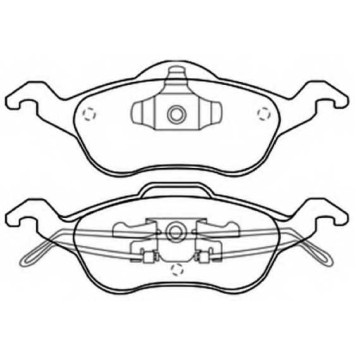 Колодки тормозные передние дисковые <b>ASVA AKD1244</b>