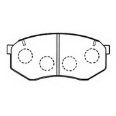 Колодки тормозные передние дисковые <b>ASVA AKD12462</b>