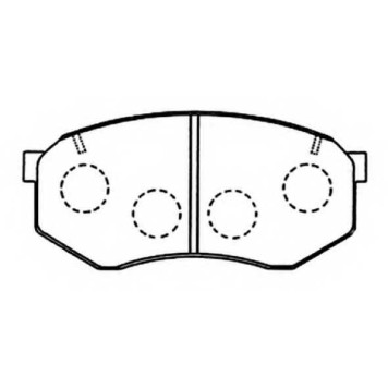 Колодки тормозные передние дисковые <b>ASVA AKD12462</b>