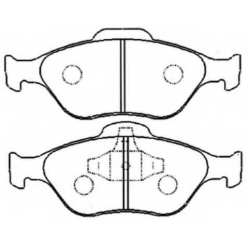 Колодки тормозные дисковые | перед | <b>ASVA AKD-1247</b>