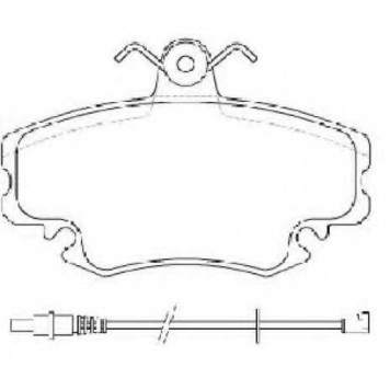 Колодки тормозные дисковые | перед | <b>ASVA AKD-1251</b>