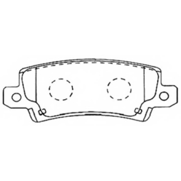 Колодки тормозные дисковые задние <b>ASVA AKD1259</b>