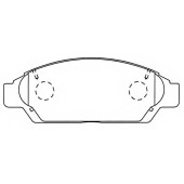 Колодки тормозные дисковые <b>ASVA AKD-1260</b>