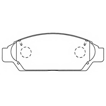 Колодки тормозные дисковые <b>ASVA AKD-1260</b>