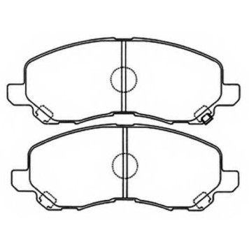 Колодки тормозные дисковые передние <b>ASVA AKD1262</b>