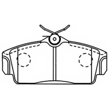 Колодки тормозные дисковые передние <b>ASVA AKD1266</b>