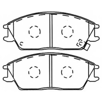 Колодки тормозные дисковые передние <b>ASVA AKD1271</b>