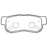 Колодки тормозные дисковые | зад | <b>ASVA AKD-1272</b>