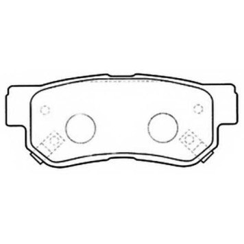 Колодки тормозные дисковые | зад | <b>ASVA AKD-1272</b>