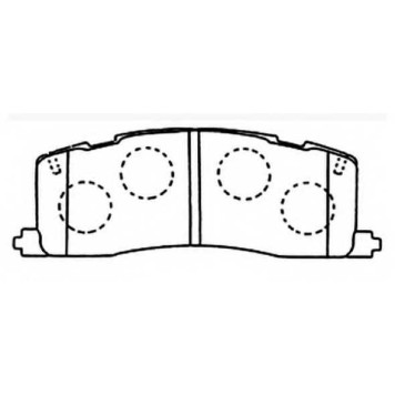 Колодки тормозные дисковые задние <b>ASVA AKD1274</b>