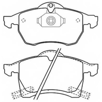 Колодки тормозные дисковые | перед | <b>ASVA AKD-1275</b>