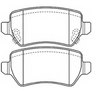 Колодки тормозные дисковые | зад | <b>ASVA AKD-1276</b>