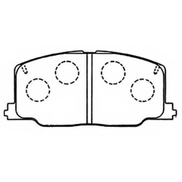 Колодки тормозные дисковые <b>ASVA AKD-1281</b>