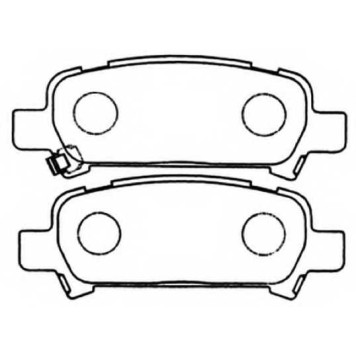 Колодки тормозные дисковые | зад | <b>ASVA AKD-1282</b>
