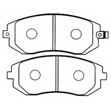 Колодки тормозные дисковые передние <b>ASVA AKD1286</b>