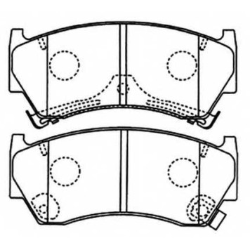 Колодки тормозные дисковые передние <b>ASVA AKD1289</b>
